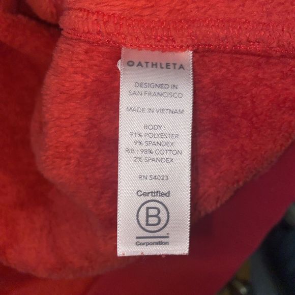 Athleta Size Large Red y2k Coat Mrs. Claus - Picture 9 of 16